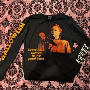 Hanes Black Halloween Sweatshirt